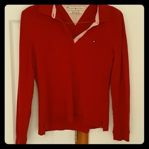 Tommy Hilfiger Long Sleeved Red Shirt
